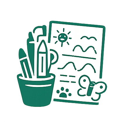 Writing, Patterns & Colouring